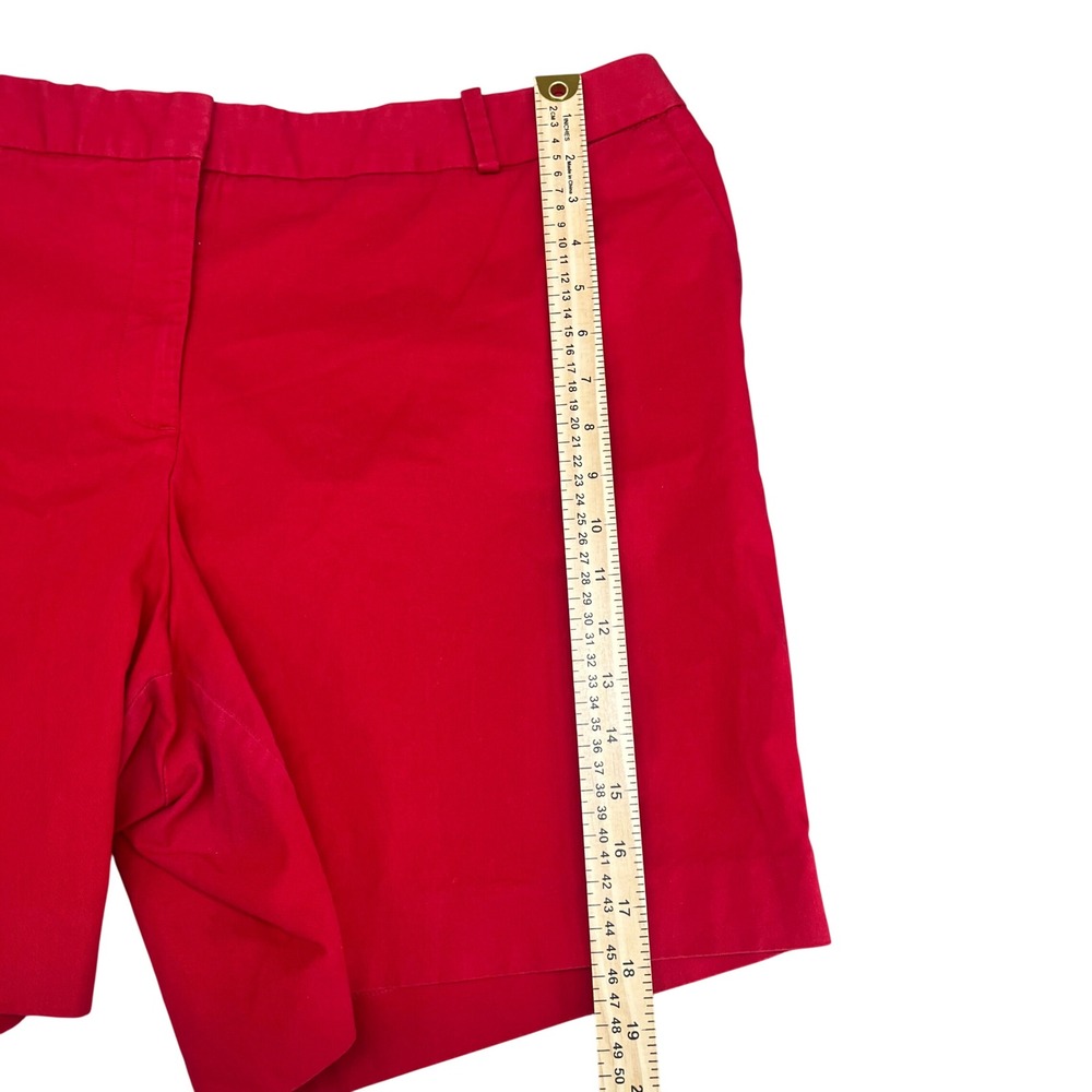 Talbots Woman Shorts Womens 20W Red Good Cotton Blend Chino - Picture 9 of 11